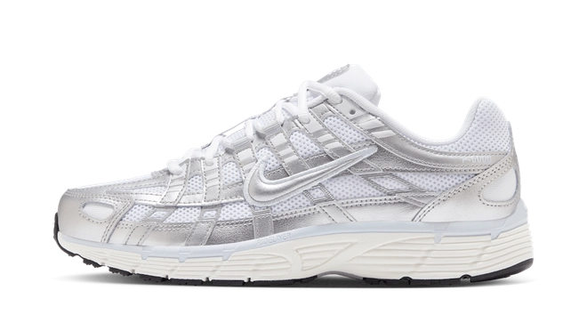 Nike P-6000 White Blue Tint Sail Metallic Silver