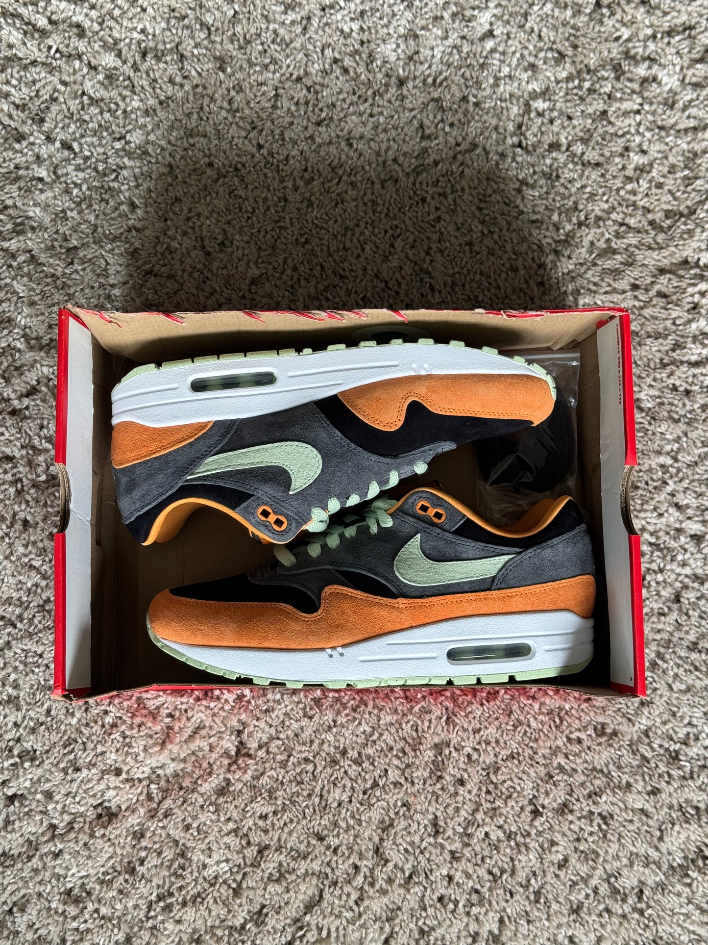 (2e KANS): Nike Air Max 1 PRM Duck Honey Dew - 42