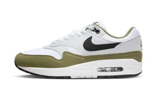 Nike Air Max 1 White Black Medium Olive