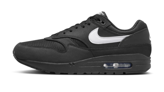Nike Air Max 1 Black White ( zwart wit ) Swoosh