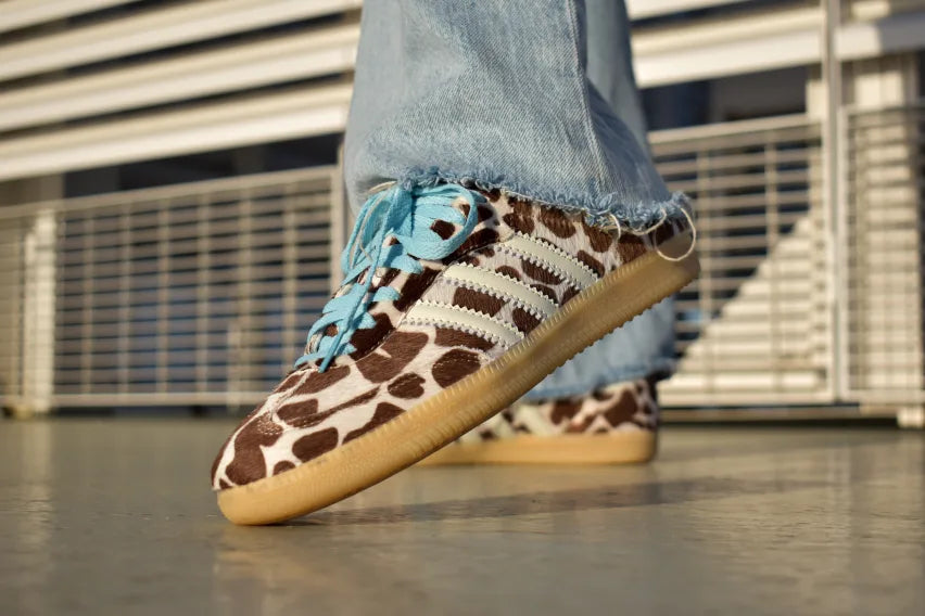 Adidas Samba OG Giraffe Print Crystal Linen
