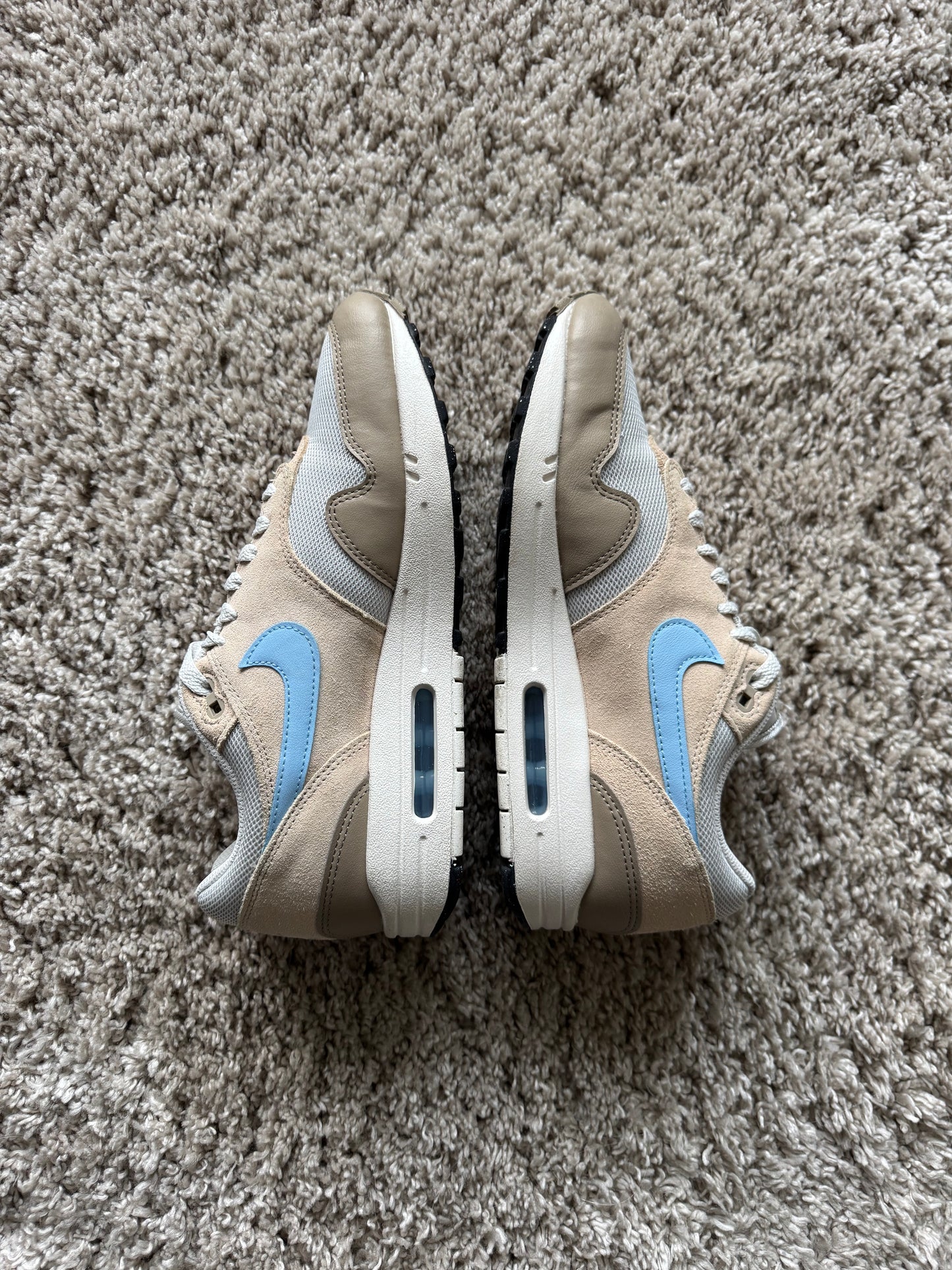 (2e KANS): Nike Air Max 1 Essential Light Bone/Psychic Blue - 42