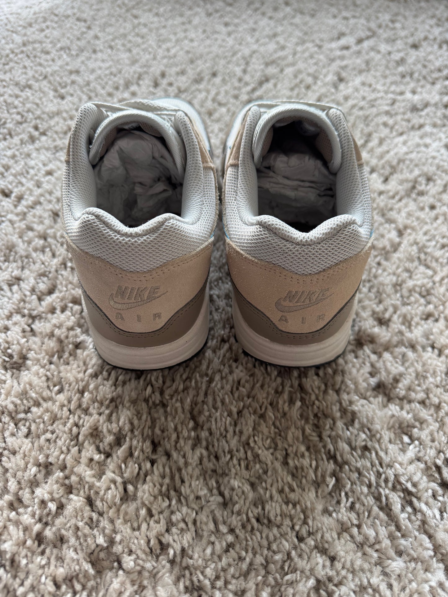 (2e KANS): Nike Air Max 1 Essential Light Bone/Psychic Blue - 42