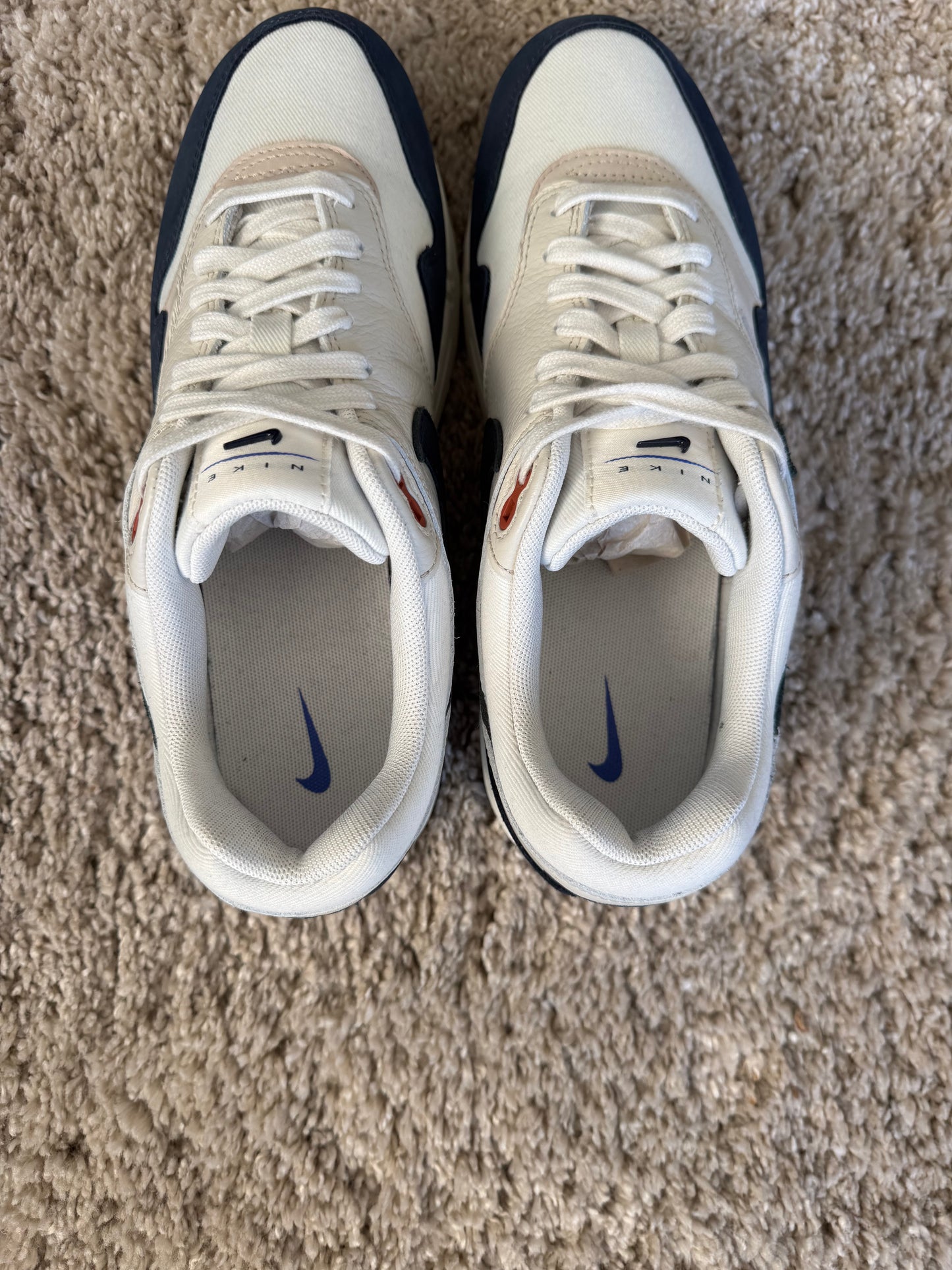 (2e KANS): Nike Air Max 1 LX Obsidian Light Orewood Brown - 42