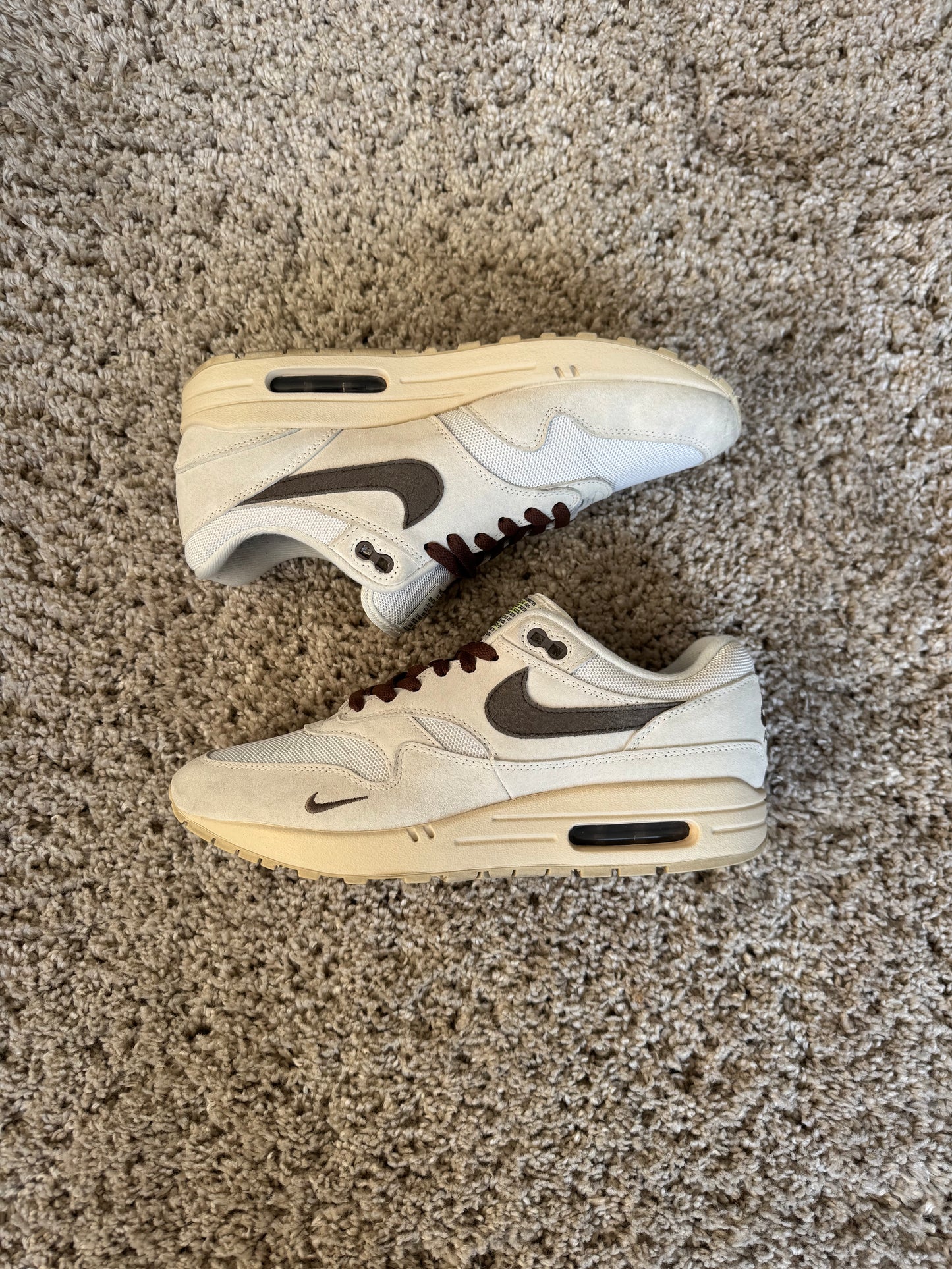 (2e KANS): Nike Air Max 1 Sail Ironstone - 42.5
