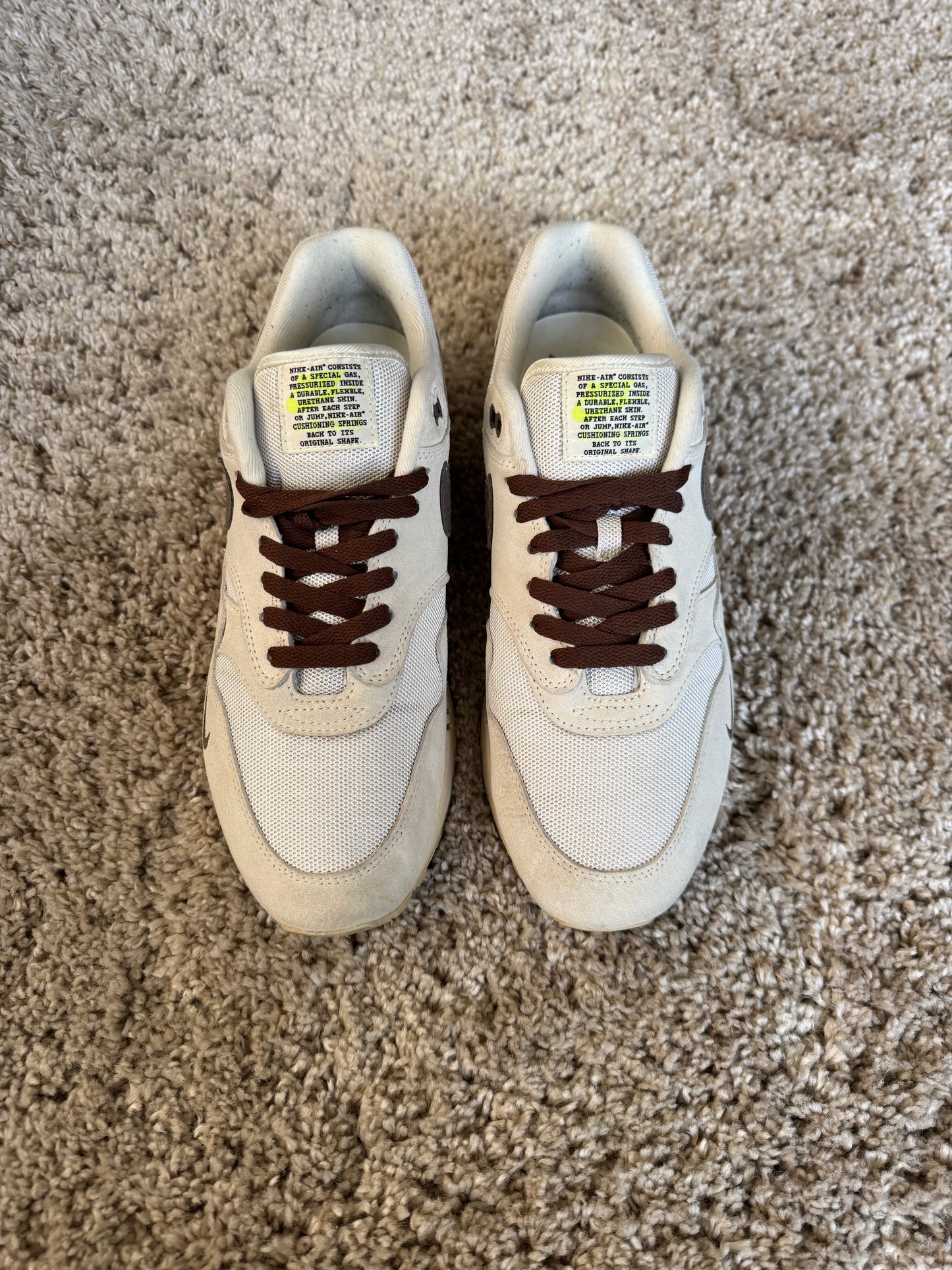 (2e KANS): Nike Air Max 1 Sail Ironstone - 42.5