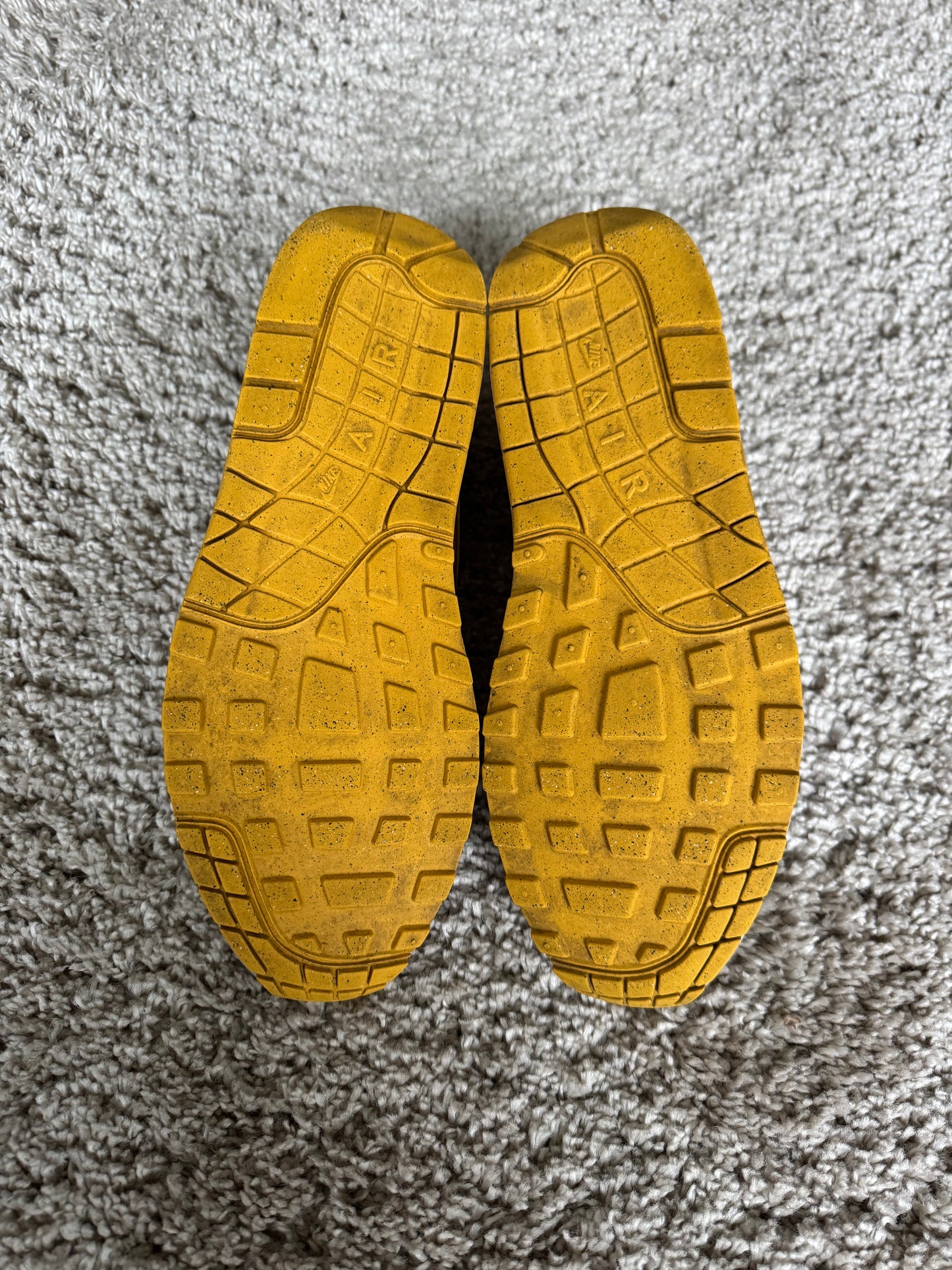 (2e KANS): Nike Air Max 1 PRM Duck Pecan Yellow Ochre - 44.5