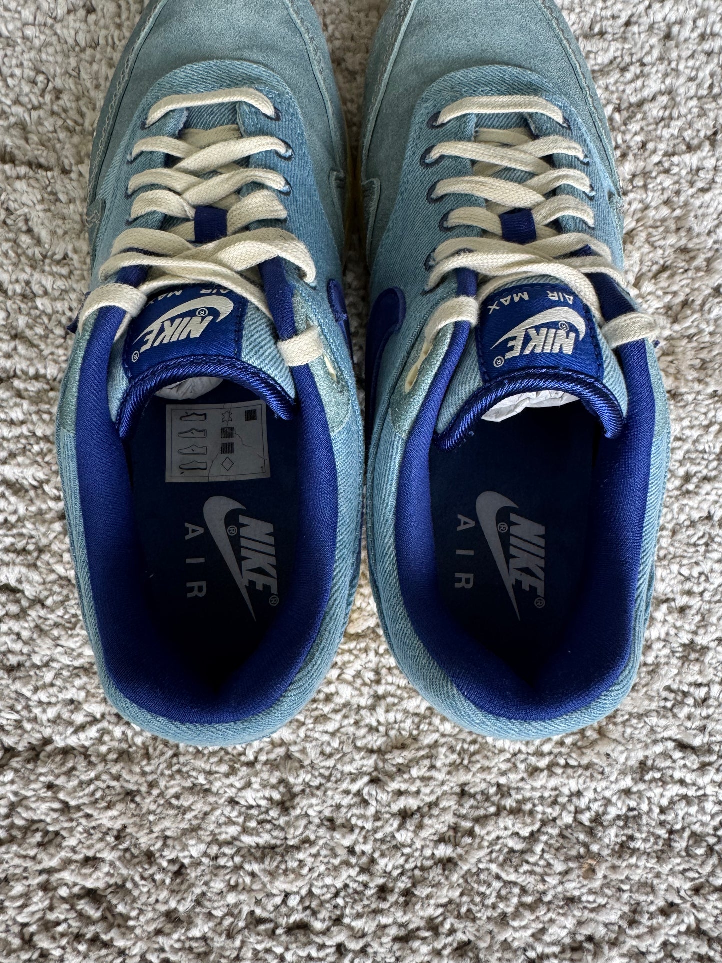 (2e KANS): Nike Air Max 1 PRM Dirty Denim - 43