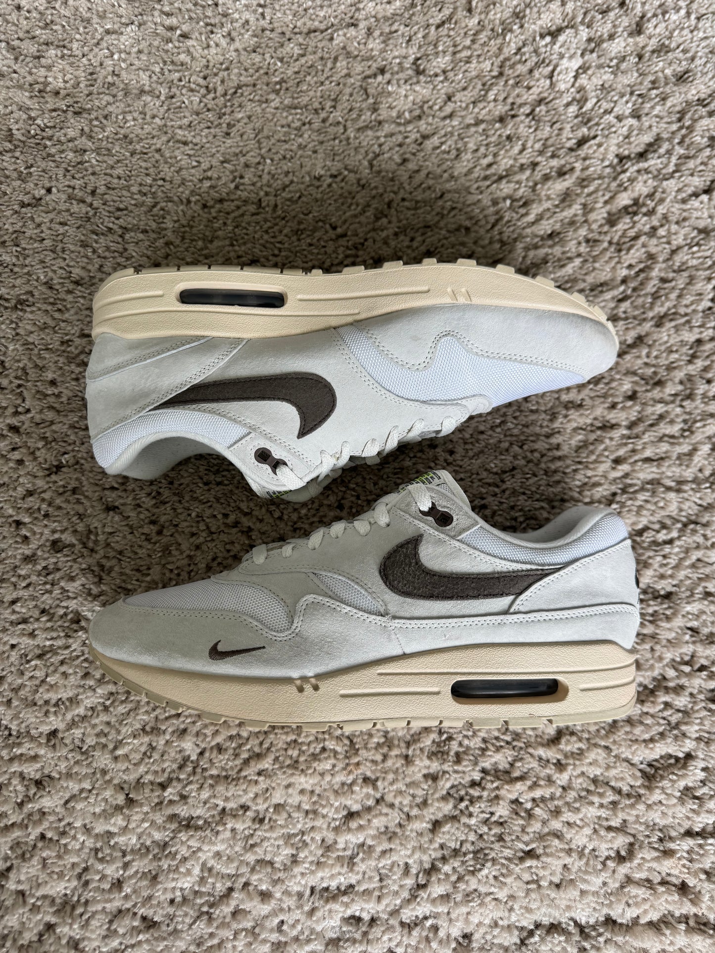 (2e KANS): Nike Air Max 1 Sail Ironstone - 45