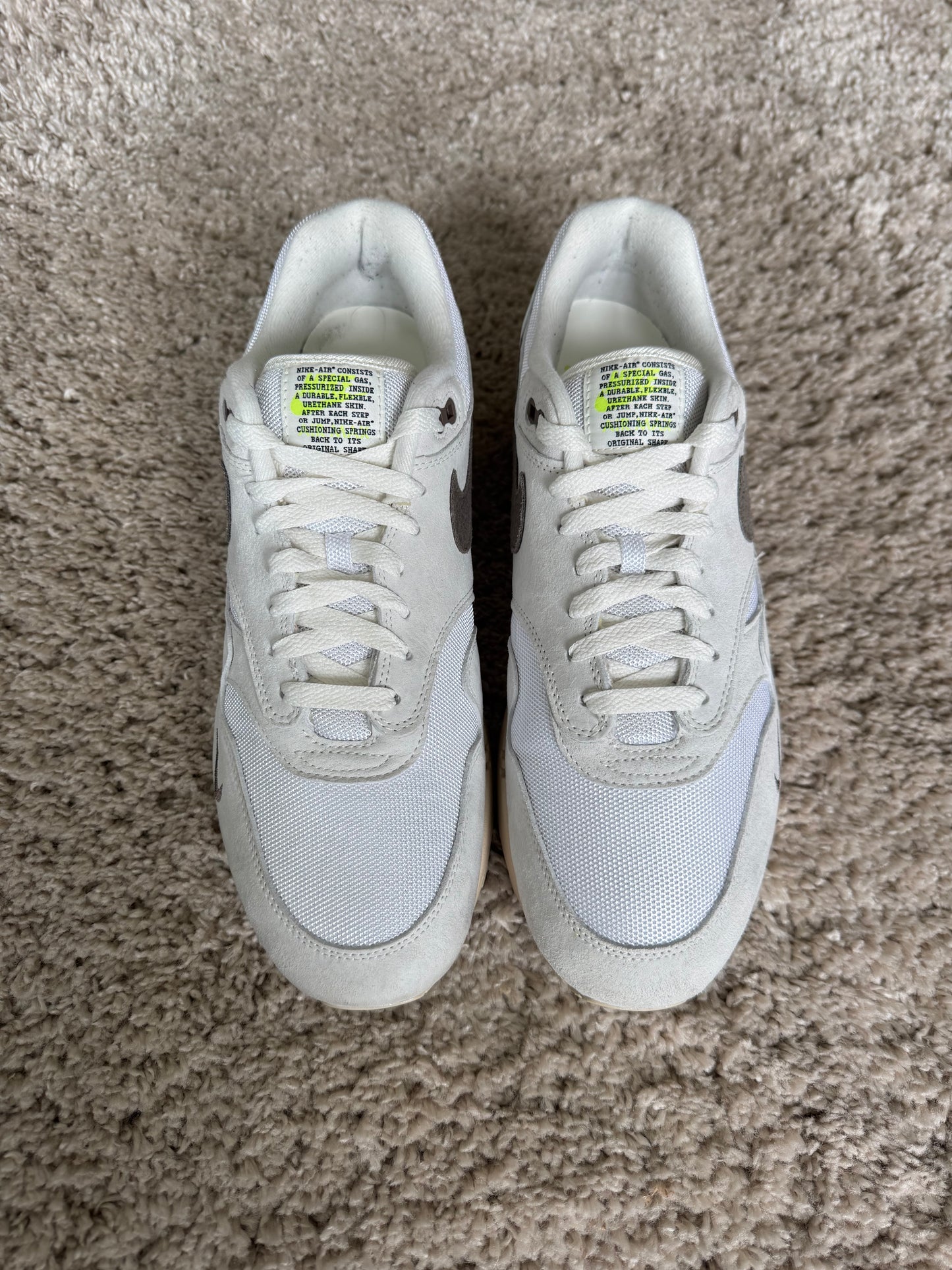 (2e KANS): Nike Air Max 1 Sail Ironstone - 45