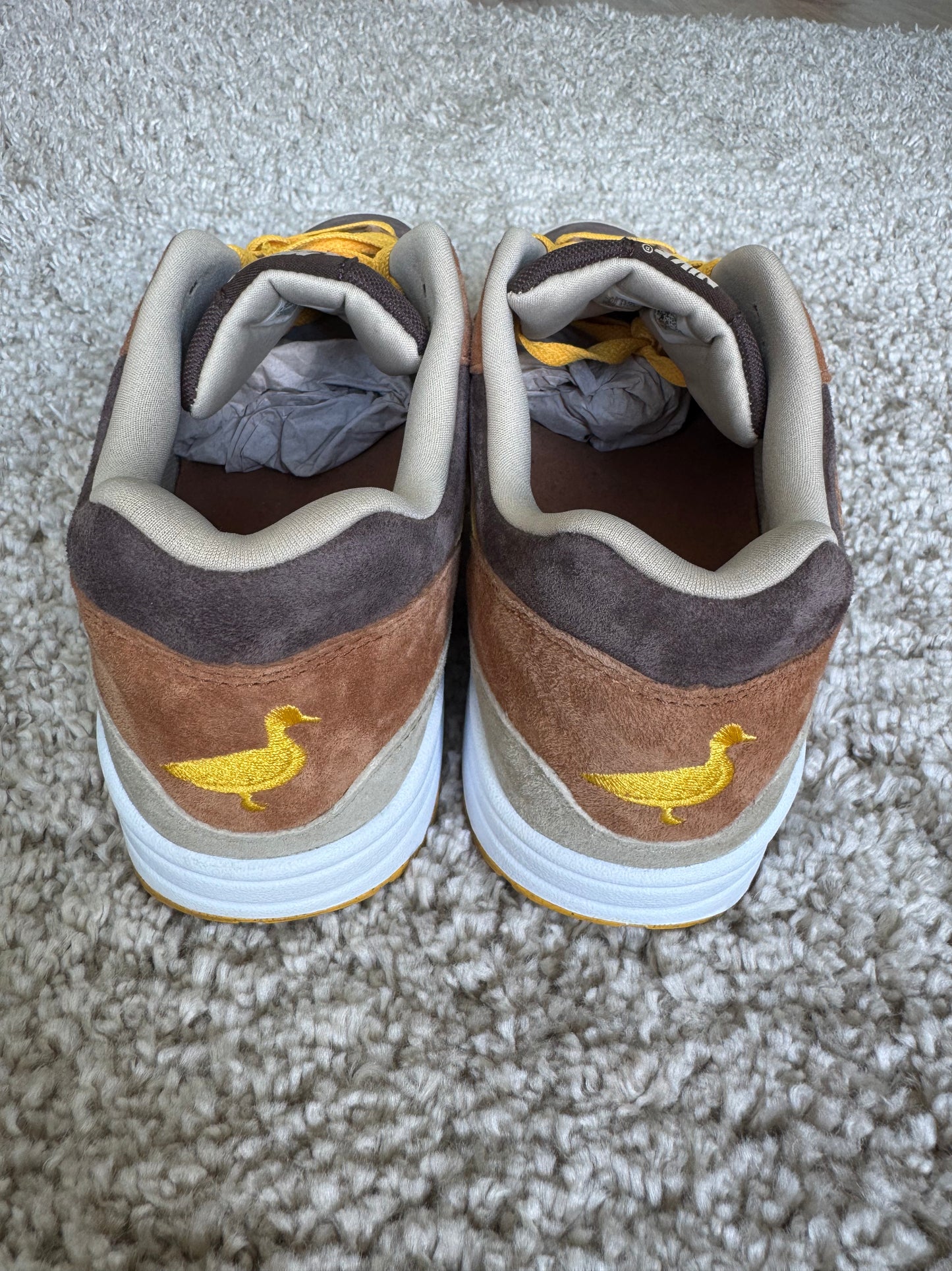 (2e KANS): Nike Air Max 1 PRM Duck Pecan Yellow Ochre - 45.5