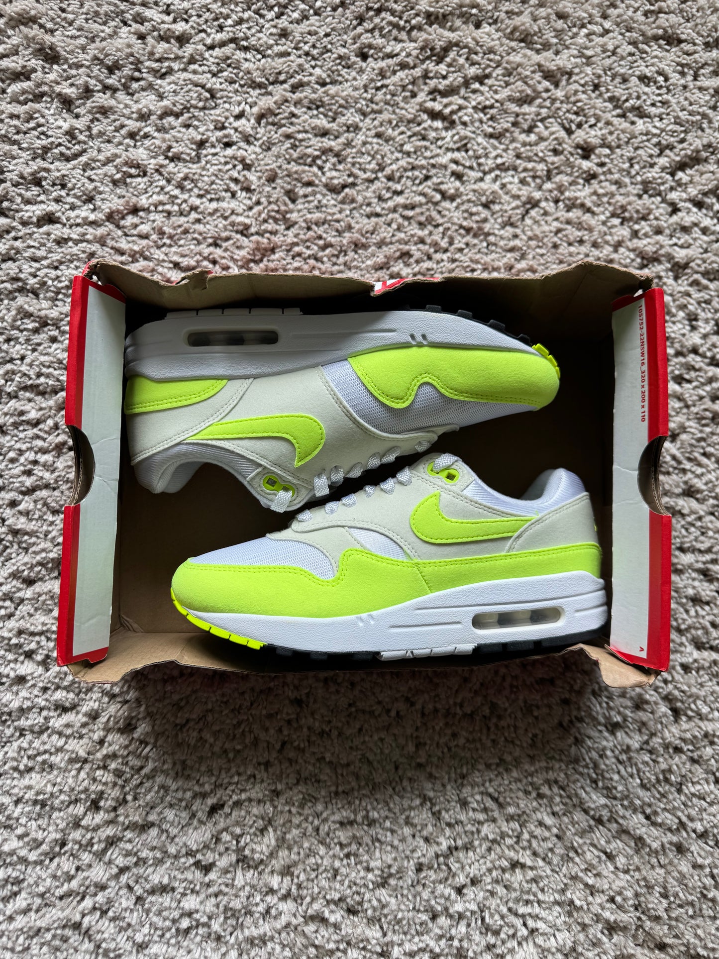 (2e KANS): Nike Air Max 1 '87 Volt Suede - 38.5