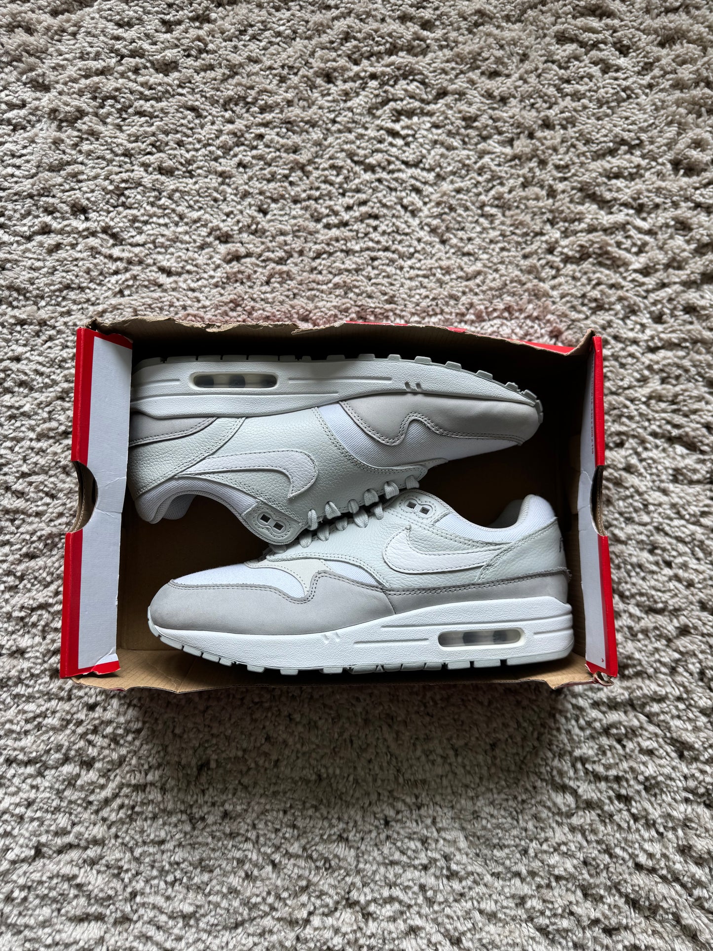 (2e KANS): Nike Air Max 1 '87 Light Smoke Grey - 41