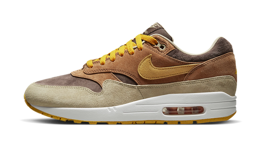 (2e KANS): Nike Air Max 1 PRM Duck Pecan Yellow Ochre - 44.5
