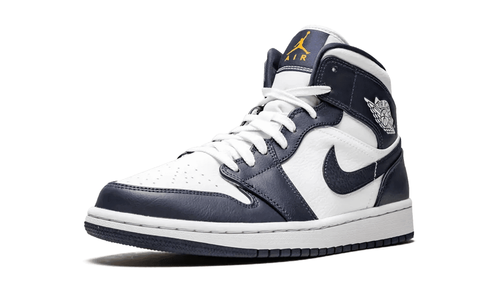 Jordan 1 mid online blue and white